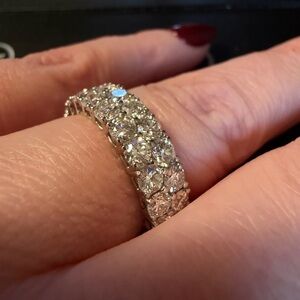 Platinum 4.55 CTW Lab Grown Diamond Eternity Band